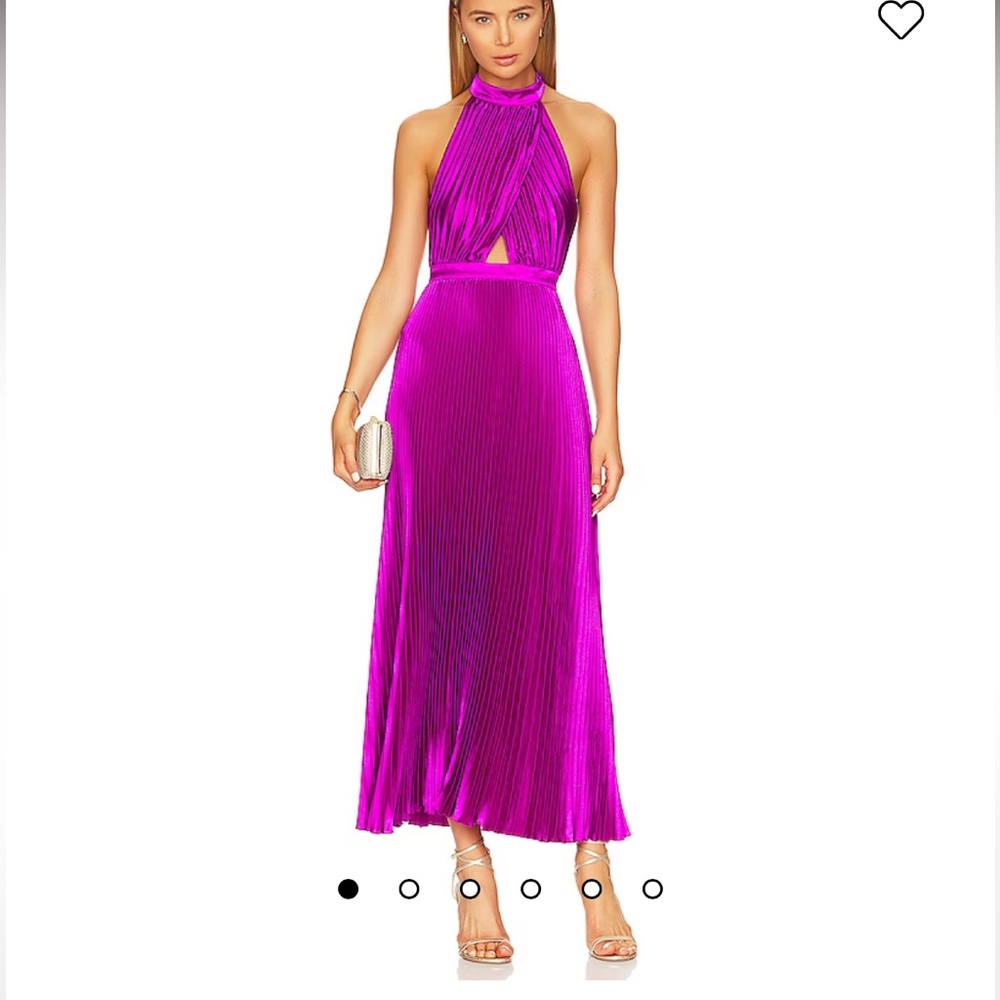 Revolve L’IDEE Renaissance Gown in Grape XS